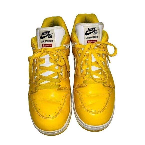 Nike Air Force 2 x Supreme Yellow 2017- size 12 main image 5